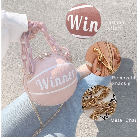 ATL HOUSE WIVES CHIC’ Basketball Shaped Chain Bag - Picture 7 of 16
